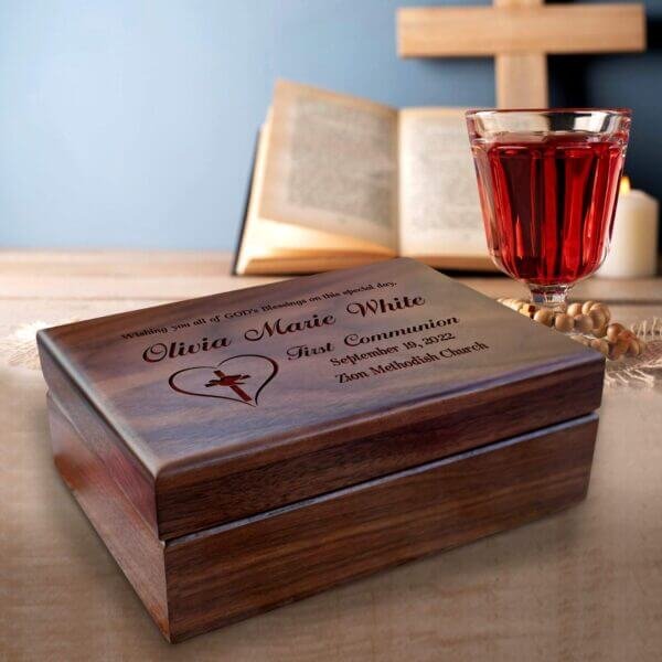 Memory Box Confirmation Gifts for Girl: A beautifully crafted box to commemorate a girls confirmation.