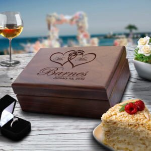 Wedding Memory Box, Custom Wedding Gift, Wedding Anniversary Gift Box for Couple, Wedding Day Memories, Engagement Box Gift for Couple