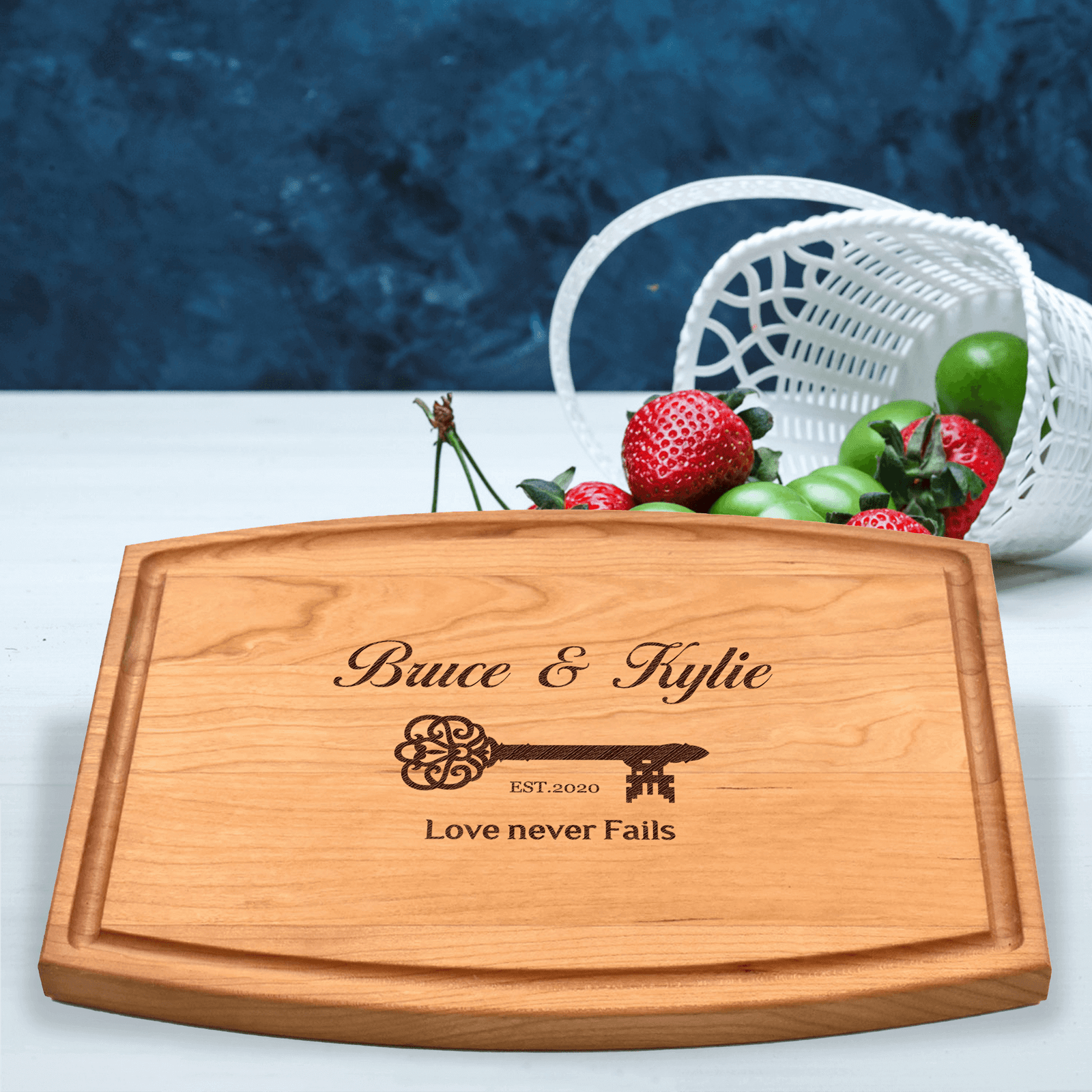 Wedding Anniversary Gifts for Women, for Couple or Bride - Walnut  Personalized cutting boards, Engraved wooden cutting board, Custom cutting  board