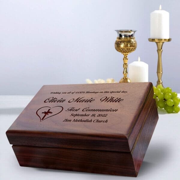 Baptism Gifts for Adults, Creative Shadow Box Memorial Ideas, and Unique 1st Holy Communion Gift Ideas - Aspera Design