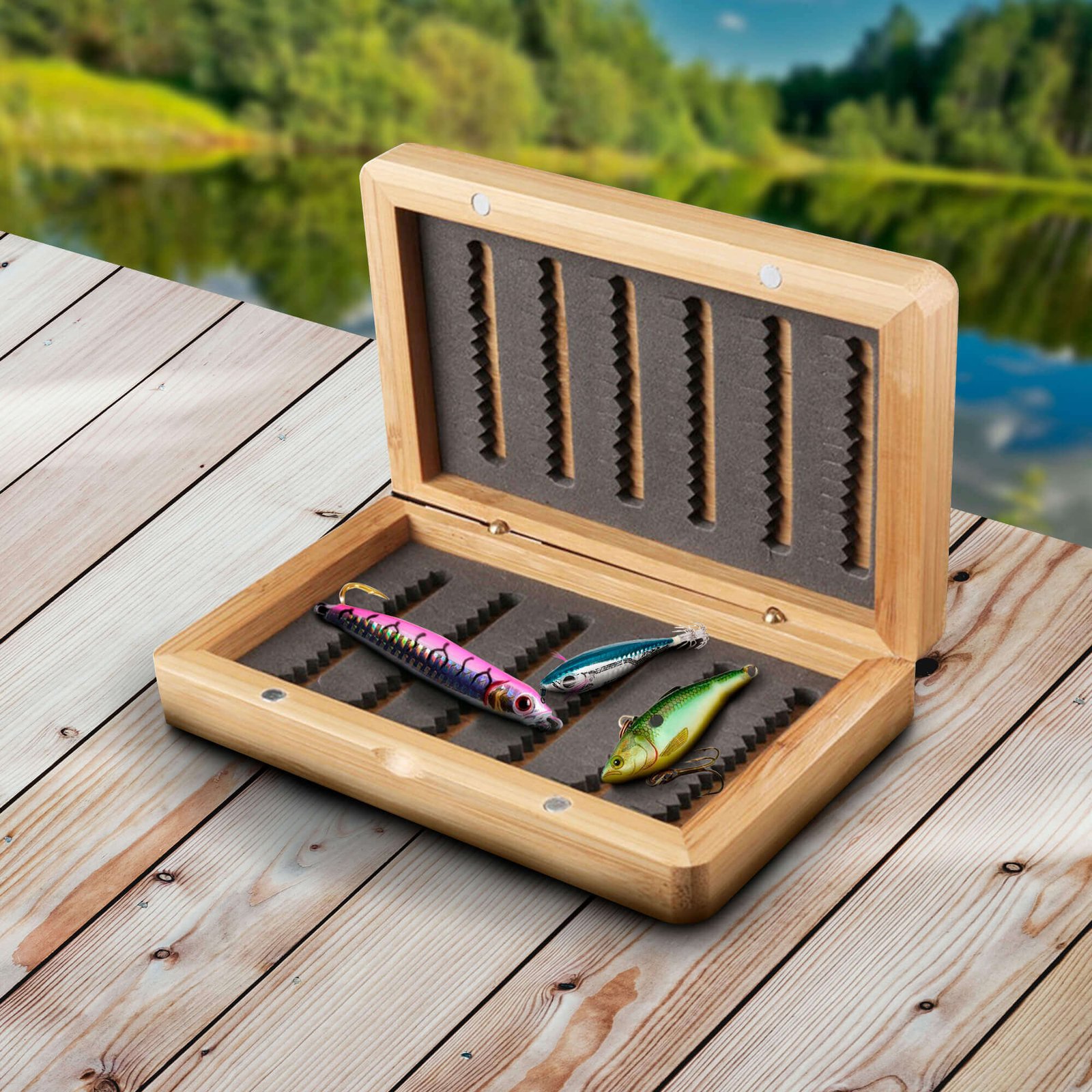 Personalized Name Engraving - Custom Design Gift Boxes for Graduation and Fishing Enthusiasts. Ideal for Unique Gifting.
