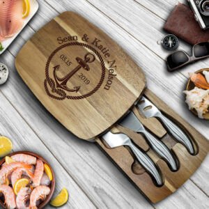 Personalized Anniversary Gifts | Engraved Cheese Serving Board | Gifts for Wedding, Birthday, House Warming Gifts New Home