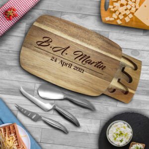 Wedding Gifts – Personalized Cheese Board for Couples – Charcuterie Board – Custom Kitchen Decor – Serving Board Anniversary Gift