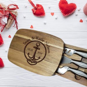 Personalized Anniversary Gifts | Engraved Cheese Serving Board | Gifts for Wedding, Birthday, House Warming Gifts New Home
