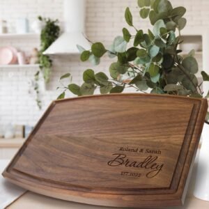 Personalized Cutting Board, Custom Wedding Gift, Customize your Walnut Charcuterie Board, Monogrammed Bridal Shower Gift, Engagement Present