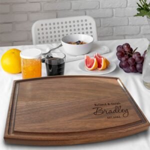 Personalized Cutting Board, Custom Wedding Gift, Customize your Walnut Charcuterie Board, Monogrammed Bridal Shower Gift, Engagement Present