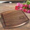 Personalized Wooden Custom Cutting Board , Wedding Gift for Couple