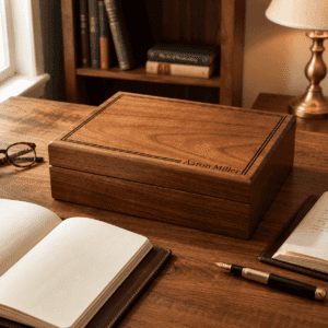 Personalized Memory Box for Men, Engraved Keepsake Gift for Him