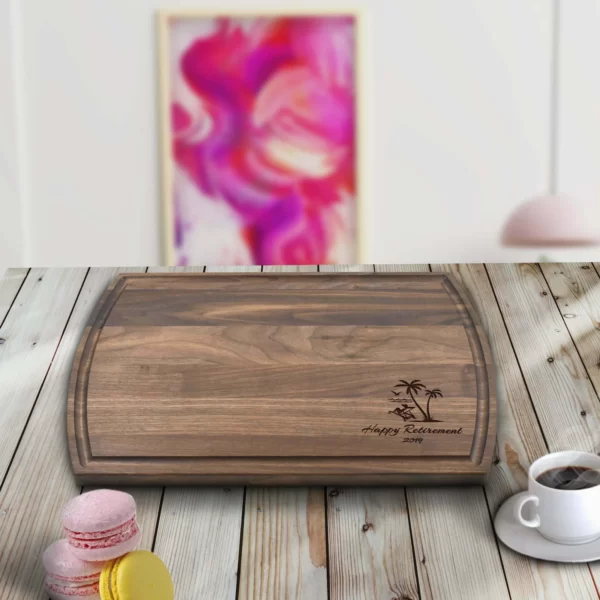 Personalized Serving Board, Ideas for Memorable Retirement and Birthday Gifts for Women - Aspera Design Store's
