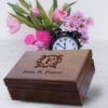 Engraved Jewelry Box: A Decorative Keepsake Storage for the Perfect Anniversary Gift for Man- Aspera Design