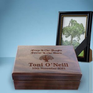 Memorial Keepsake Box, Remembering Loved Ones, Grief or Condolence Gift, Canvas for Grieving, In Memory of Loved One, Loss of Husband Spouse