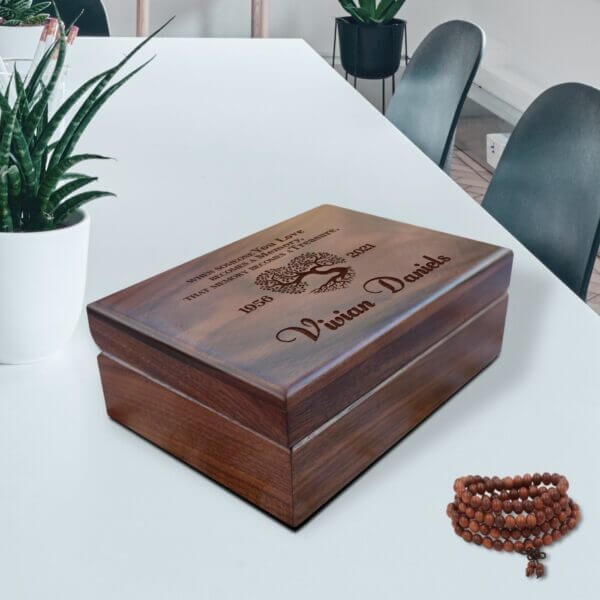 Decorative Wooden Storage Boxes for Funeral Memorial Gifts - Aspera Design