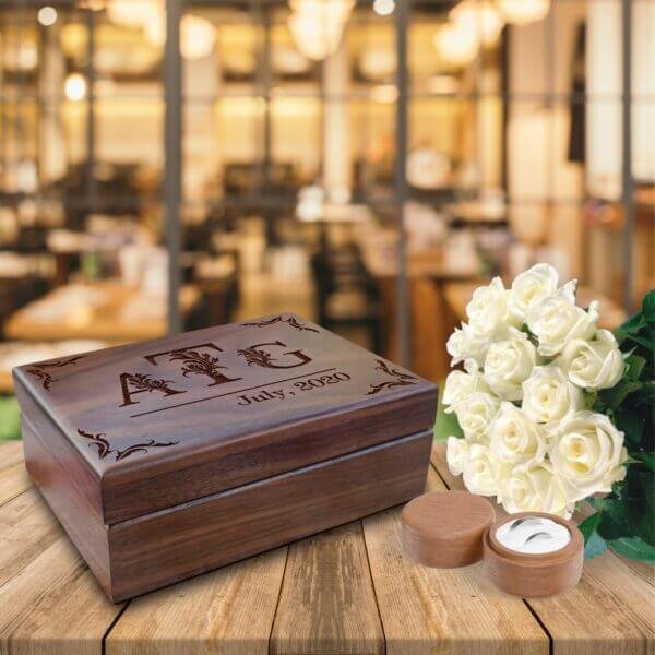 Engagement Party Gift Ideas: Wooden Crate Storage Box and Sentimental Gifts - Aspera Design