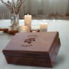 Antique Wooden Boxes with Memory Box Quotes: Exquisite Name Engraving, the Best Gift for a Married Couple - Aspera Design