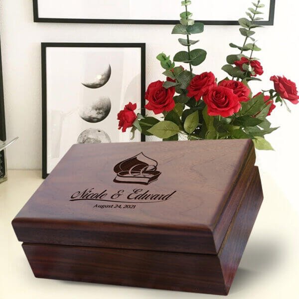 Large Wedding Memory Box: Engagement Gifts for Couples - Aspera Design