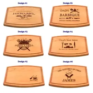 Custom Grill Platter, Personalized Cutting Board BBQ, Grilling Gifts for Men