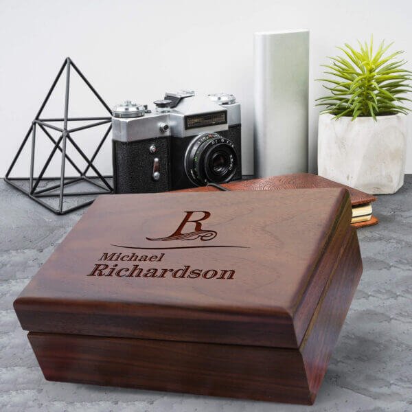 Aspera Design's Engraved Jewelry Box: Elegant Groomsmen Proposal Gifts, A Timeless Token of Appreciation