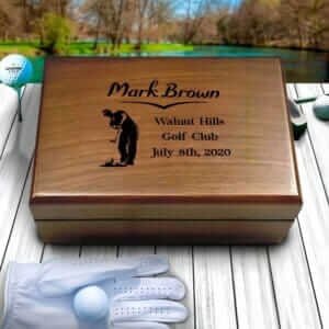 Personalized Golf Balls Box, Golf Gift for Men, CUSTOM GOLFING BOX, Golfer Birthday Gift, Golfing Retirement Gift, Gift for Golfers