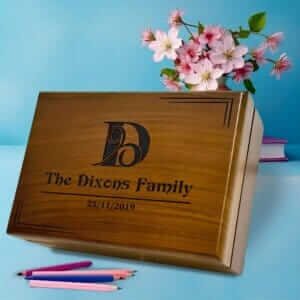 Luxury Mens Valet Box, Personalized Wooden Keepsake Box, Custom Engraved Wood Box, Male Jewelry Box, Birthday Gift Box, Gift Box for Him