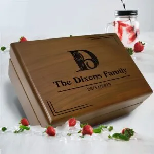 Luxury Mens Valet Box, Personalized Wooden Keepsake Box, Custom Engraved Wood Box, Male Jewelry Box, Birthday Gift Box, Gift Box for Him