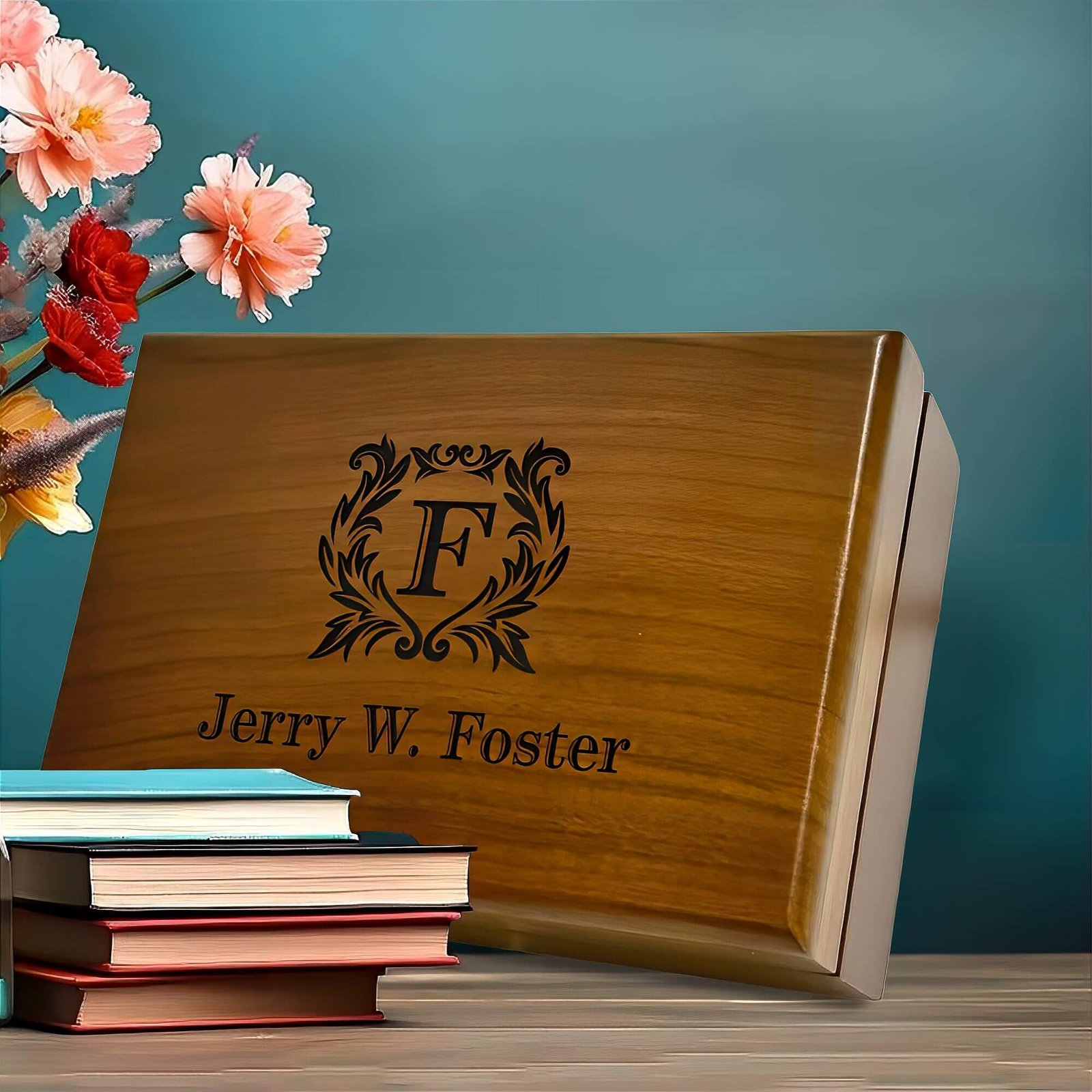 Engraved Jewelry Box: A Decorative Keepsake Storage for the Perfect Anniversary Gift for Man- Aspera Design