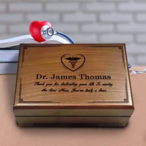 Personalized Gift for Doctors, Doctor Keepsake Box, Doctor Retirement Gifts, Doctor of Medicine, Medical School Graduation, MD Memory Box