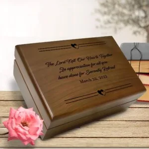 Personalized Religious Scripture Prayer Gift, Custom Wooden Quote Box, Bible Verse Keepsake Box, Psalm Bible Prayer Memory Box, God’s Gift