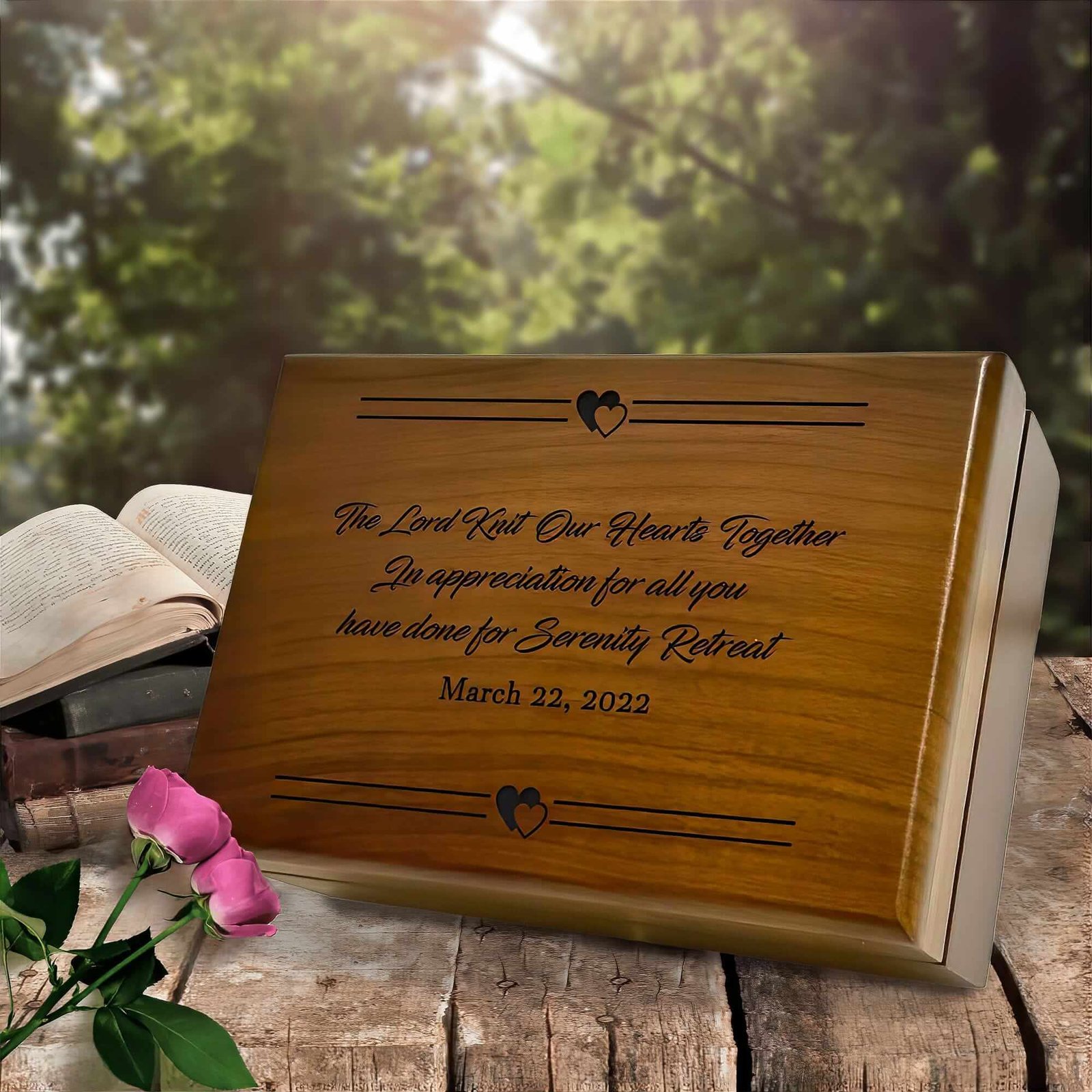 Wooden Prayer Box for Daily Bible Verse: A Spiritual Companion - Aspera Design