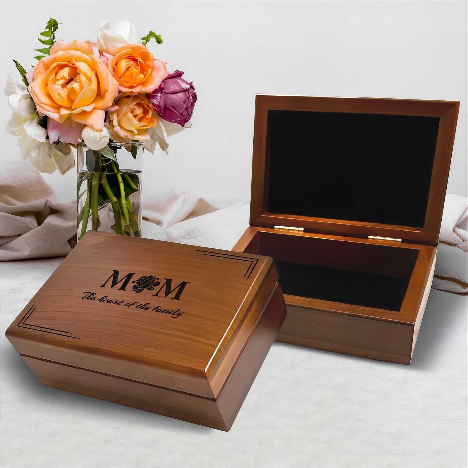 Handmade Wooden Jewelry Boxes: Birthday Gifts for Mom in a Special Gift Box - Aspera Design