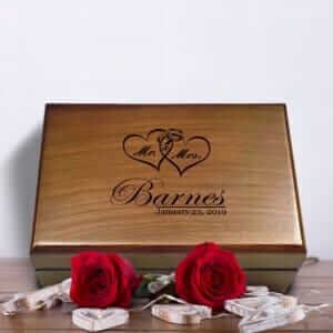 Wedding Memory Box, Custom Wedding Gift, Wedding Anniversary Gift Box for Couple, Wedding Day Memories, Engagement Box Gift for Couple