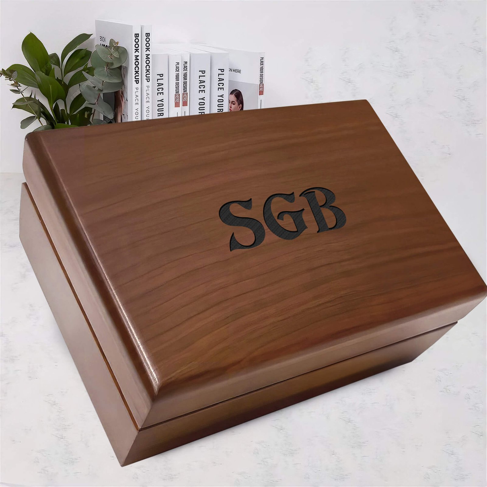 wooden keepsake box designed for men, with a rich texture and classic appeal, suitable for holding personal mementos.