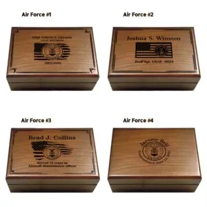 United States Air Force Memory Gift, Air Force Keepsake Box, Air Force Retirement Gift, Military Commissioning Gift, USAF Retirement Gifts