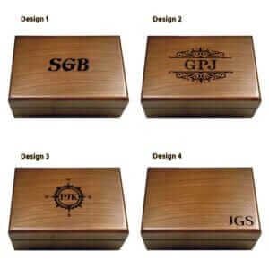 Personalized Box with Name, Mens Memory Box, Monogrammed Valet Box, Engraved Keepsake Box, Husband Birthday Gift Box