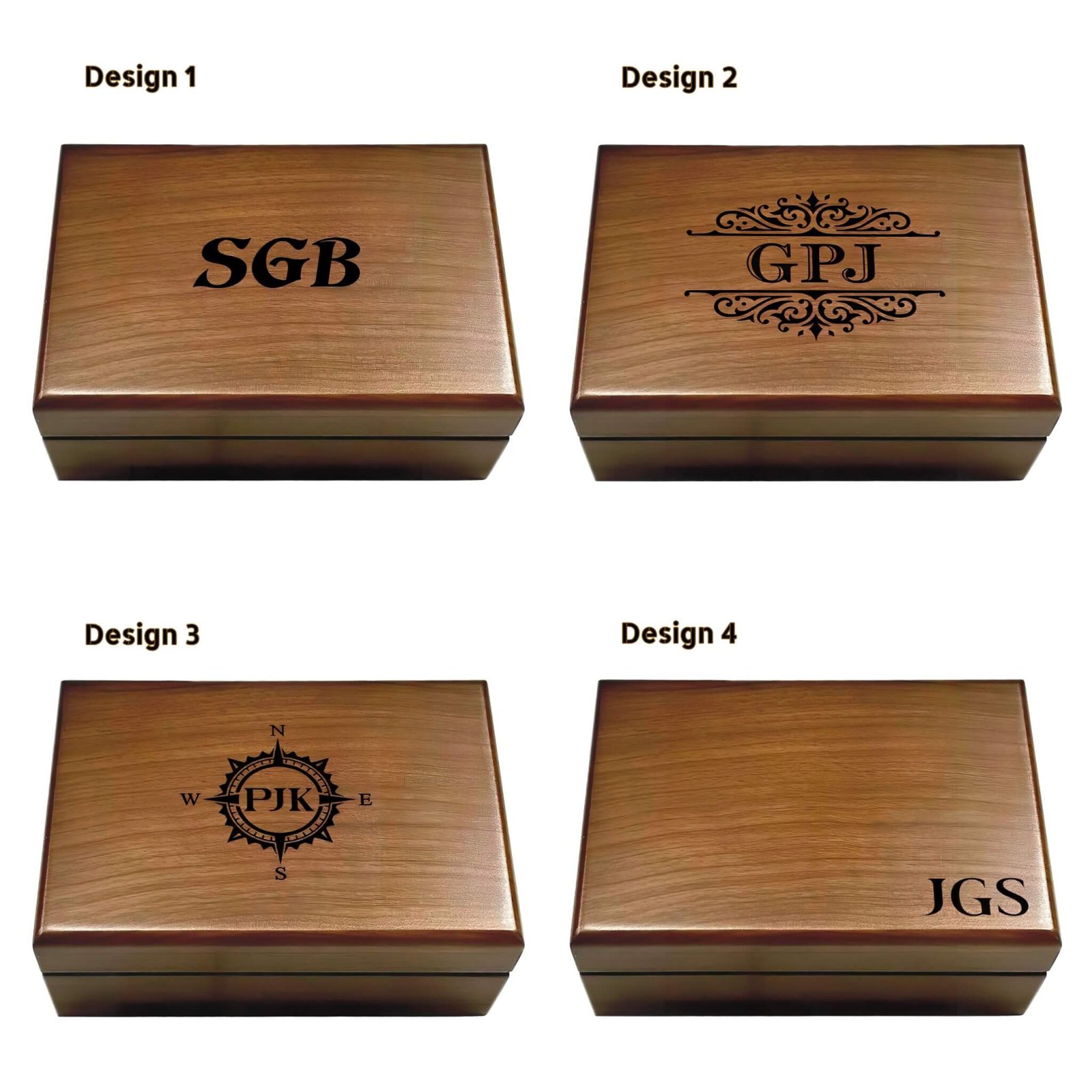 Walnut Keepsake Box - Personalized Valet Box with Engraving.