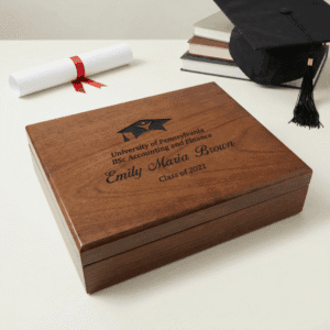 Personalized Graduation Gift, Graduation Keepsake Box, Gift for Graduate, PHD Masters, Doctorate Degree, Graduation Gift for Son, University