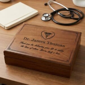 Personalized Gift for Doctors, Doctor Keepsake Box, Doctor Retirement Gifts, Doctor of Medicine, Medical School Graduation, MD Memory Box