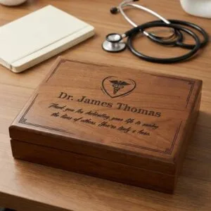 Personalized Gift for Doctors, Doctor Keepsake Box, Doctor Retirement Gifts, Doctor of Medicine, Medical School Graduation, MD Memory Box