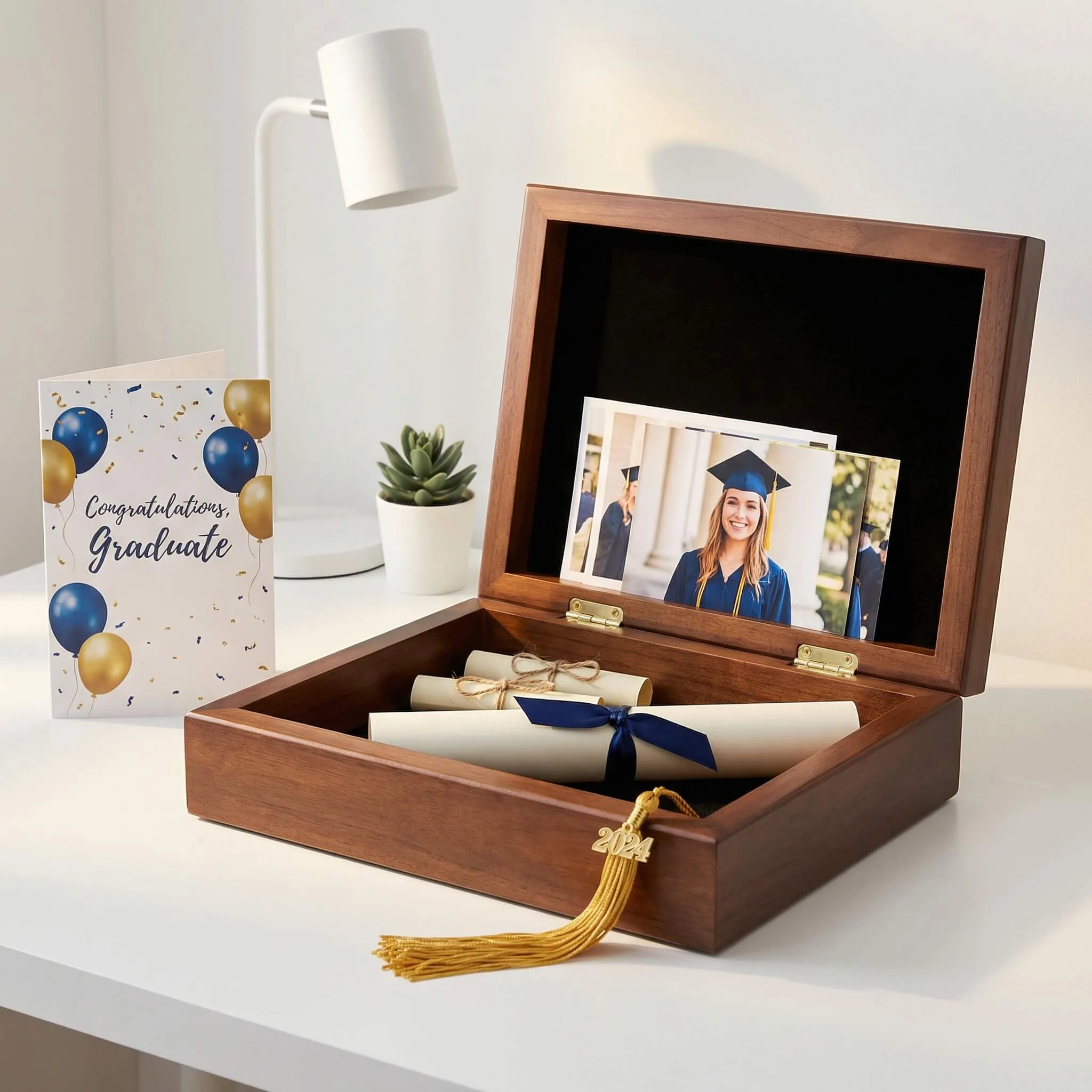 Personalized graduation box: Doctoral Degree Gifts and Memories Box for Graduates