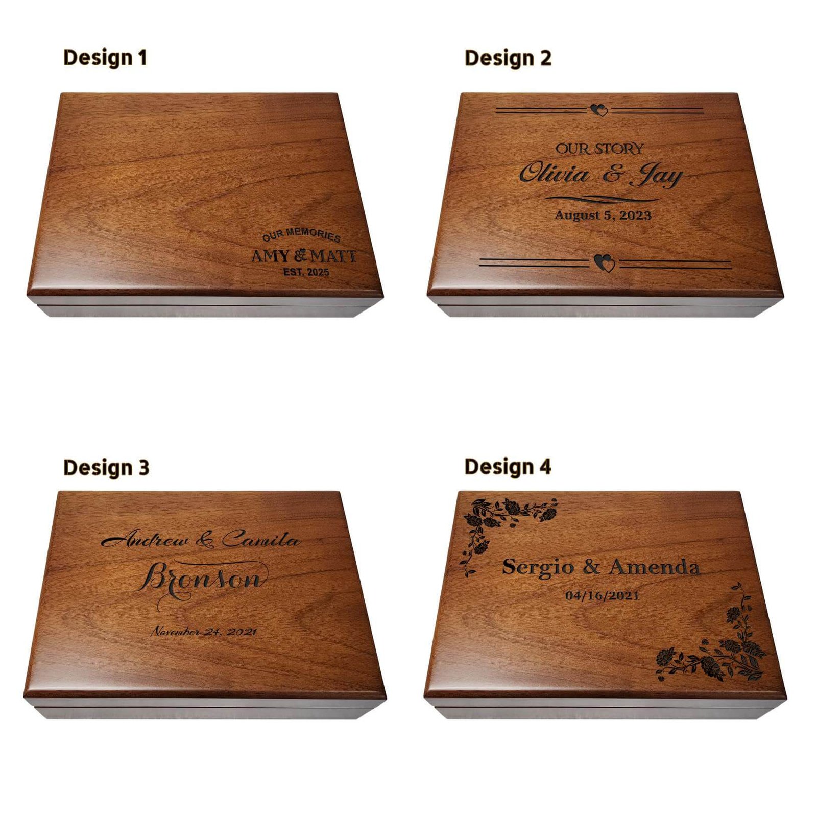 Personalized keepsake box for couples: ideal wedding gift to store cherished memories and mementos together.