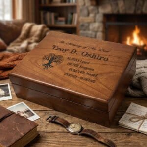 Keepsake Box for Loss of Dad, In Loving Memory of Dad, Memorial Gift for Loss of Father