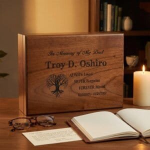 Keepsake Box for Loss of Dad, In Loving Memory of Dad, Memorial Gift for Loss of Father