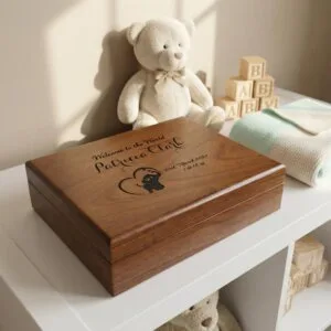 Baby Keepsake Box, Personalized Newborn Memory Gift