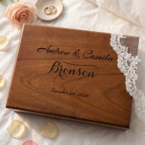 Personalized Keepsake Box, Wedding Memory Box, Gift for Couples