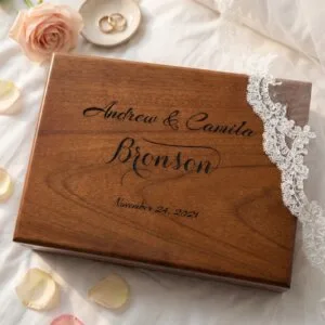 Personalized Keepsake Box, Wedding Memory Box, Gift for Couples