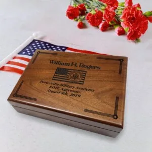 Personalized US Army Keepsake Box, Military Retirement, Commissioning, Promotion Gifts