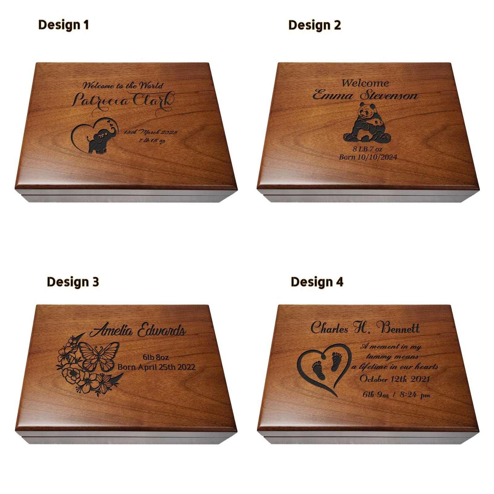 Wooden keepsake box, perfect for a new baby gift