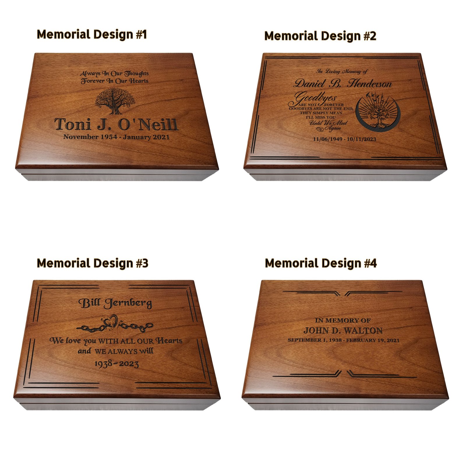 Personalized memorial memory box for preserving cherished memories and keepsakes of a loved one