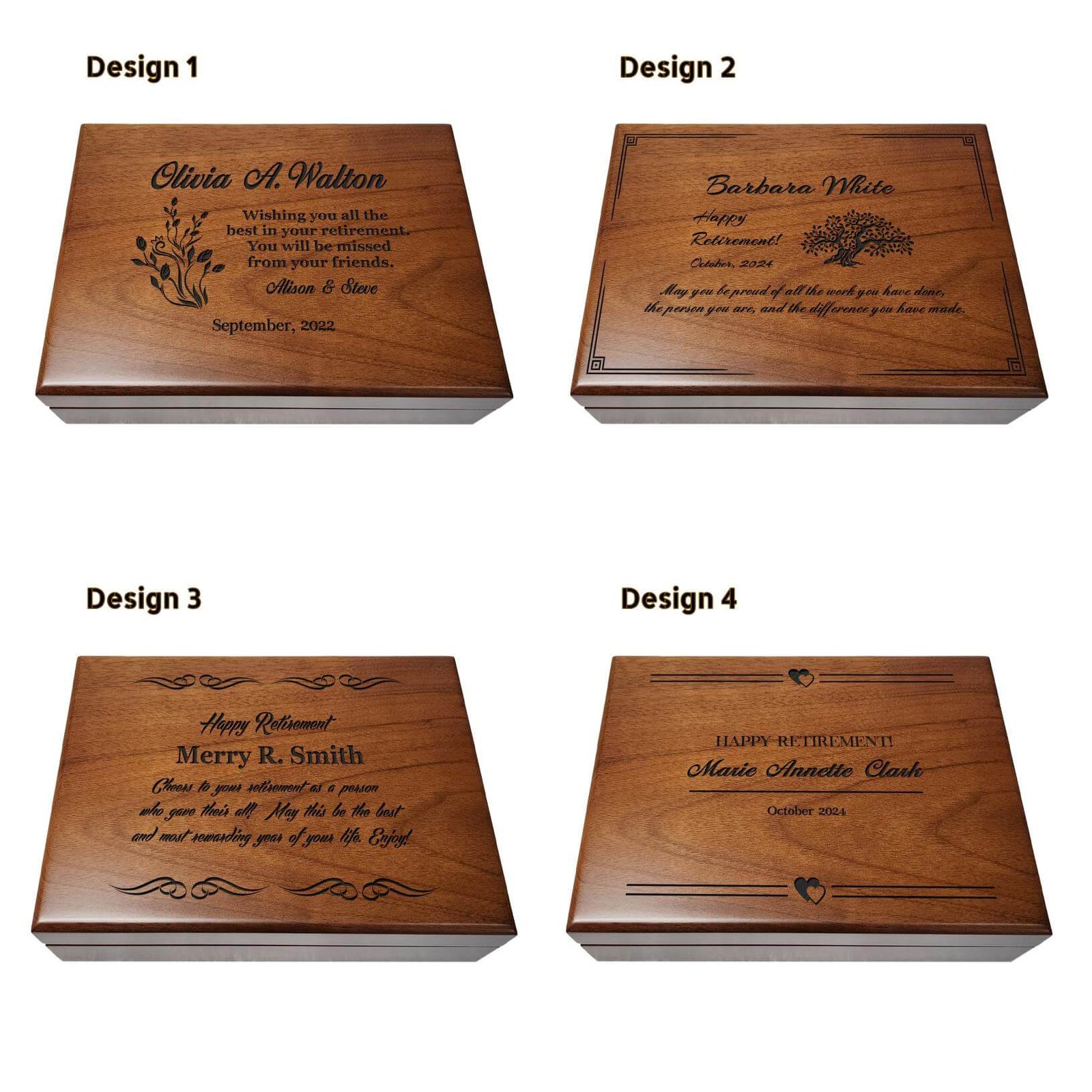 retirement Gift- Memory Box- Personalized Retirement Gift- Engraved Box- Custom Memorabilia Box- Retirement Memory Box- Gift for Retirement