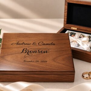 Personalized Wedding Keepsake Box, Wedding Memory Box, Gift for Couple