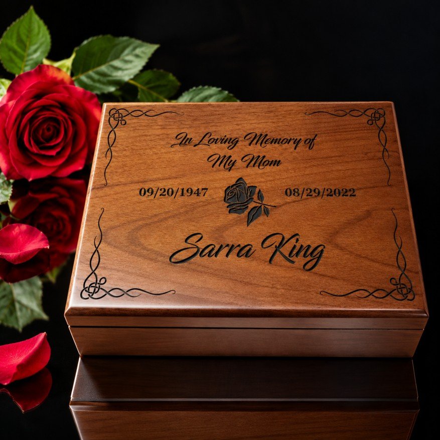 Personalized Mom memory box and memorial keepsake gift